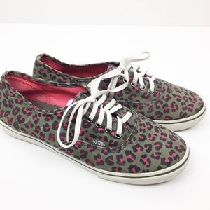 pink cheetah print vans